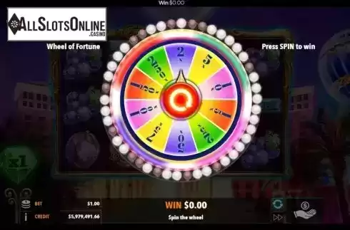 Bonus wheel / Bonus Game screen