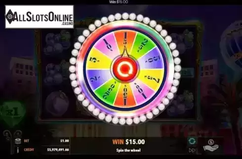 Bonus wheel / Bonus Game screen 2