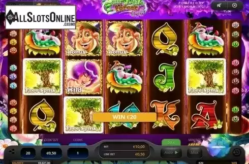 Free spins win screen. Fairytale Forest Quik from Oryx