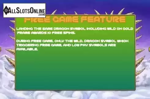 Free Game feature screen