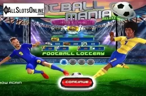 Start Screen. Football Mania Deluxe from Wazdan
