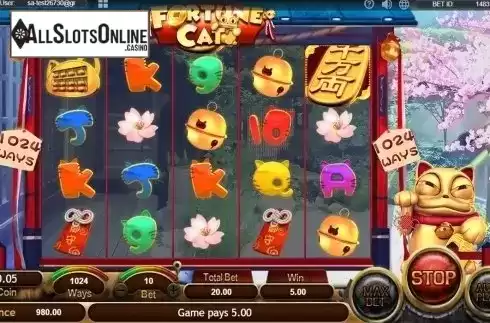 Win screen. Fortune Cat (SimplePlay) from SimplePlay