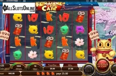 Win screen 2. Fortune Cat (SimplePlay) from SimplePlay