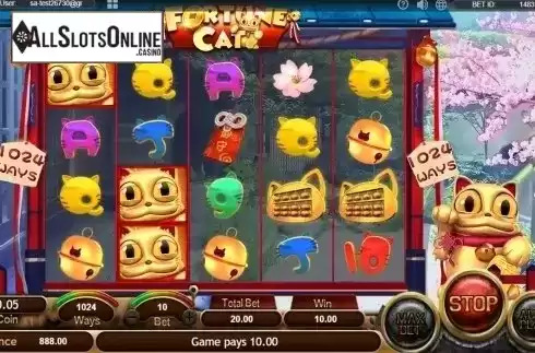 Win screen 4. Fortune Cat (SimplePlay) from SimplePlay