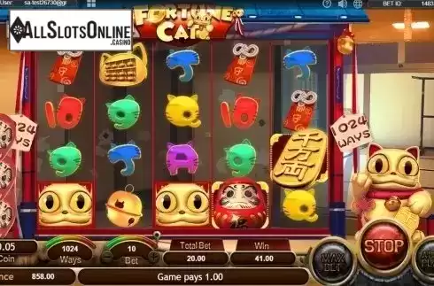 Free spins screen. Fortune Cat (SimplePlay) from SimplePlay