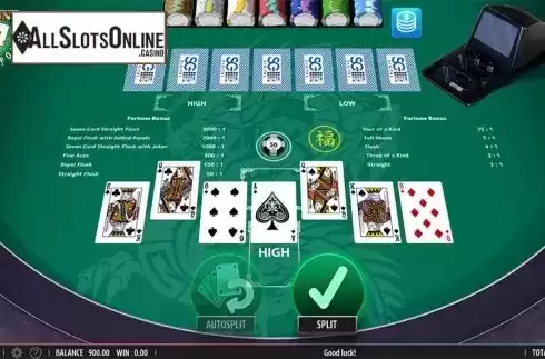 Game workflow . Fortune Pai Gow Poker from SG