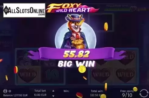 Total Win in Free Spins Screen