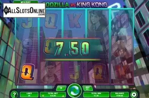 Win screen. Godzilla vs King Kong from Arrows Edge