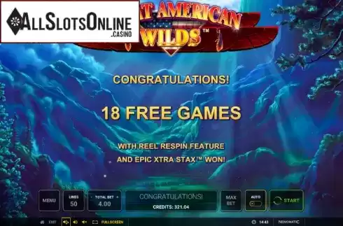 Free Games Win. Great American Wilds from Greentube