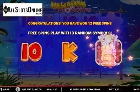 Free Spins Win Screen 2