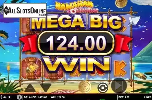 Total Win in Free Spins Screen