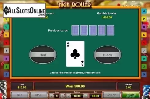 Gamble game 2. High Roller (Novomatic) from Novomatic