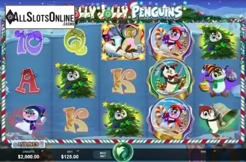 Game Workflow screen. Holly Jolly Penguins from Fortune Factory Studios