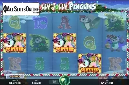 Win Screen 3. Holly Jolly Penguins from Fortune Factory Studios