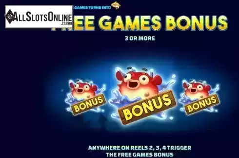 Free Games Bonus screen