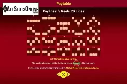 Paylines. Lucky Koi (Spadegaming) from Spadegaming