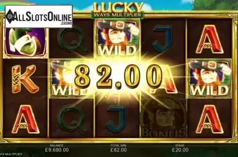 Win Screen. Lucky Ways Multiplier from Inspired Gaming