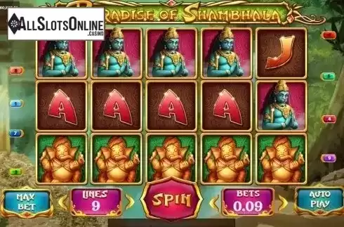 Reel Screen. Paradise of Shambhala from Vela Gaming