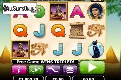 Win screen. Ramesses Riches Mini from NextGen