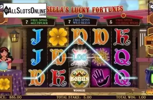 Win Screen 2. Rosella: Lucky Fortune from CORE Gaming