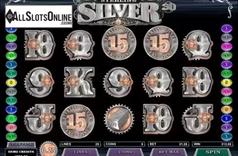 Screen9. Sterling Silver 3D/2D from Microgaming
