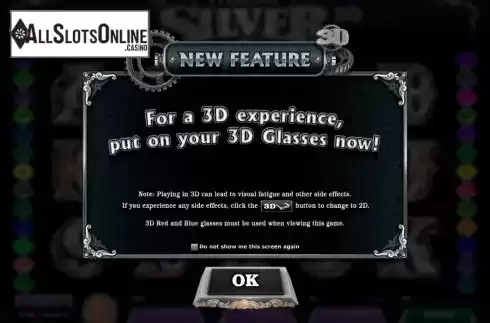 Screen2. Sterling Silver 3D/2D from Microgaming
