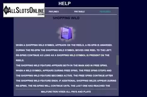Feature screen 2. Shopping in the Hills from Arrows Edge