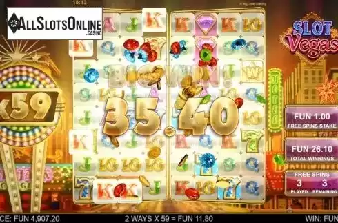 Big Win. Slot Vegas Megaquads from Big Time Gaming