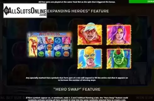 Expanding Heroes feature screen