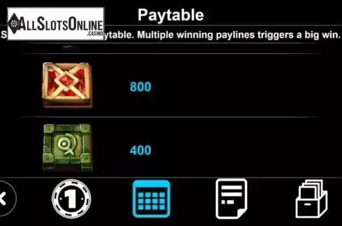 Paytable 3. The Lost City Of Gold (Triple Profits Games) from Triple Profits Games