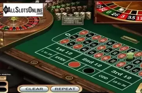 Game Screen 3. VIP European Roulette from Betsoft