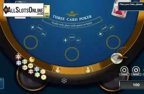 Game Screen 1. 3 Card Poker (Novomatic) from Novomatic