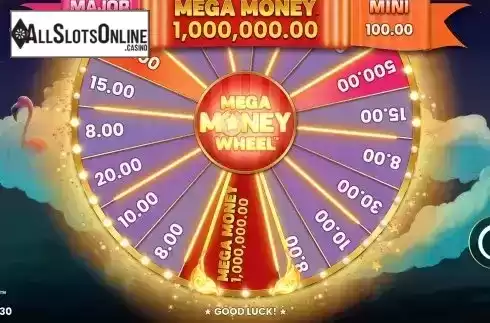 Mega Money Wheel Win Screen 2