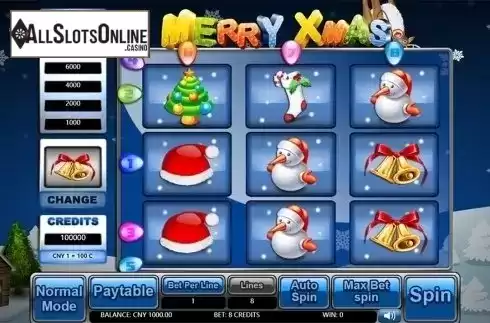 Reels screen. Merry Xmas (Aiwin Games) from Aiwin Games