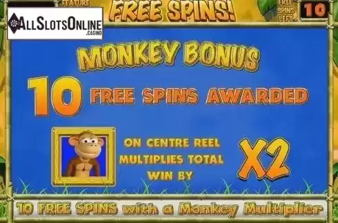 Free Spins Granted. Monkey Business Deluxe from Blueprint