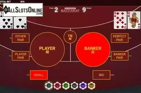 Win screen. No Commission Baccarat (OneTouch) from OneTouch