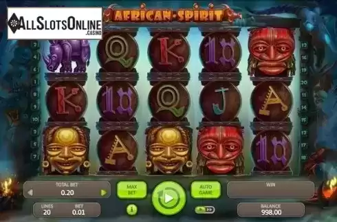 Game Workflow screen. African Spirit (Booongo) from Booongo