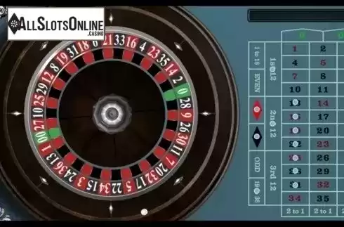 Game Screen. American Roulette Gold from Microgaming