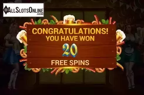 Free Spins Win Screen