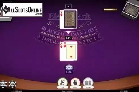 Game Screen. Blackjack VIP (iSoftBet) from iSoftBet