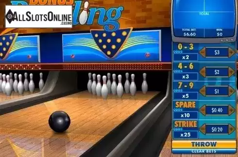 Game Screen. Bonus Bowling (Playtech) from Playtech