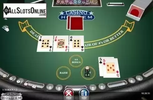Game Screen. Casino Hold'em (iSoftBet) from iSoftBet