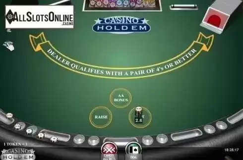 Game Screen. Casino Hold'em (iSoftBet) from iSoftBet