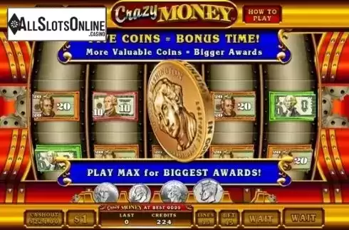 Win Screen 3. Crazy Money High Denom from Incredible Technologies