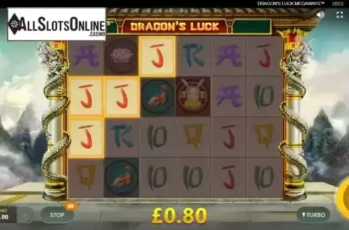 Win Screen 1. Dragon's Luck Megaways from Red Tiger