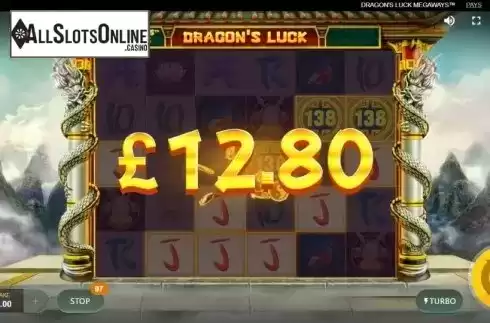 Win Screen 2. Dragon's Luck Megaways from Red Tiger