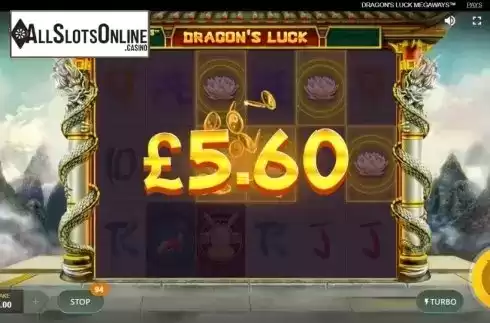 Win Screen 3. Dragon's Luck Megaways from Red Tiger