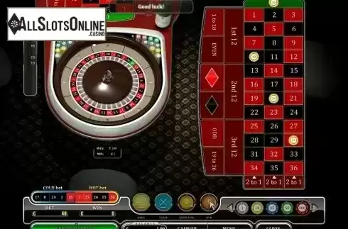 Game Screen. European Roulette (Oryx) from Oryx