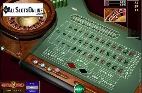 Game Screen. European Roulette Gold (Microgamig) from Microgaming