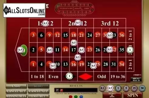 Game Screen. Easy Roulette (iSoftBet) from iSoftBet